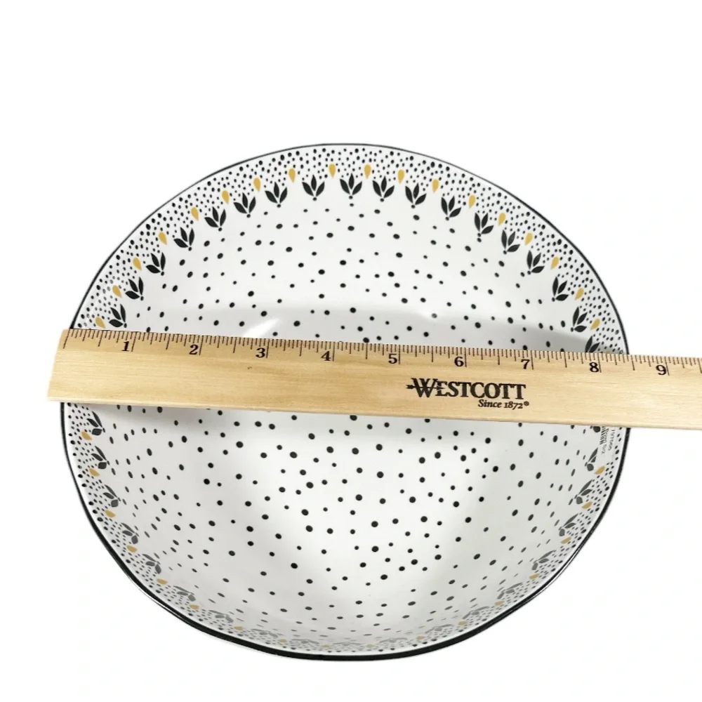 NEW Portmeirion ARTISANNE NOIR NOODLE SERVING BOWL